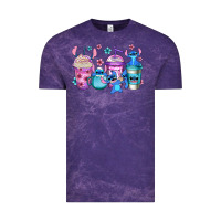 Cloud Purple stitch coffee Vintage Tee - Jasminsmagicworld