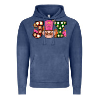 Vintage Denim Christmas joy snacks and nutcracker cookies ado Vintage Hoodie - AdoDesignShop