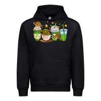 Black fantastic movie character coffee cups Urban Hoodie - OliviaCreatesArt