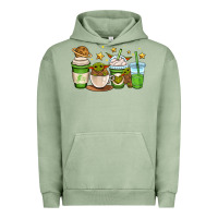 Pigment Oil Green fantastic movie character coffee cups Urban Hoodie - OliviaCreatesArt