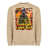 Mushroom First In last Out Firefighter Heavyweight Sweatshirt - LillyAllenDesigns