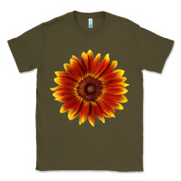 Army Green little becka sunflower Classic Tee - LillyAllenDesigns