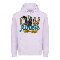 Lilac Cow Junkie with Cow Premium Hoodie - texasbilliewilder