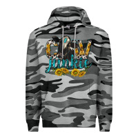 Slate Camo Cow Junkie with Cow Premium Hoodie - texasbilliewilder