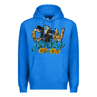 True Royal Cow Junkie with Cow Premium Hoodie - texasbilliewilder