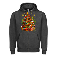 Charcoal Heather Christmas Feliz Navidad Sombrero Tree Zipper Hoodie - BundleAndBundleShop