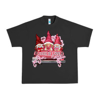 Pigment Black loads of love with flowers Urban Heavy Tee - NancyCooperArtShop