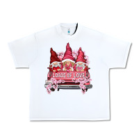 White loads of love with flowers Urban Heavy Tee - NancyCooperArtShop