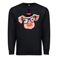 Black pig with halloween Premium Sweatshirt - RanaPortraitStore
