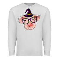 Dove Grey pig with halloween Premium Sweatshirt - RanaPortraitStore
