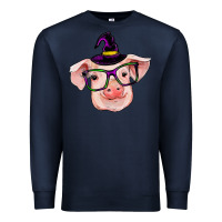 Navy pig with halloween Premium Sweatshirt - RanaPortraitStore