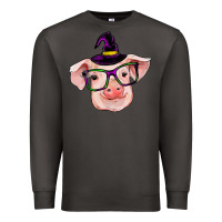 Smoke pig with halloween Premium Sweatshirt - RanaPortraitStore