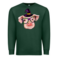 Sports Green pig with halloween Premium Sweatshirt - RanaPortraitStore