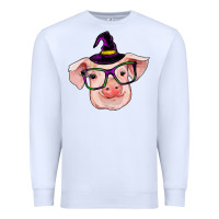 White pig with halloween Premium Sweatshirt - RanaPortraitStore