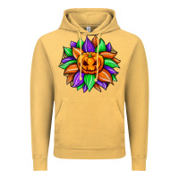 Vintage Mustard sunflower halloween Vintage Hoodie - JahusDesignShop