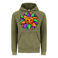Vintage Olive sunflower halloween Vintage Hoodie - JahusDesignShop