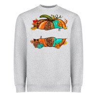 Heather Grey custom pumpkin name Heavyweight Sweatshirt - NancyCooperArtShop