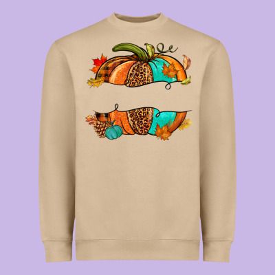 Custom Pumpkin Name Heavyweight Sweatshirt Designed By Nancycooperartshop