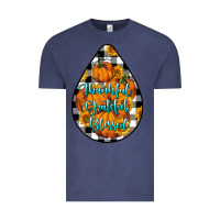 Vintage Denim Thankful Grateful Blessed Vintage Tee - LillyAllenDesigns
