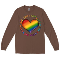Chestnut love is love Long Sleeve Tee - MaliasSmallBusiness