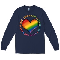 Navy love is love Long Sleeve Tee - MaliasSmallBusiness