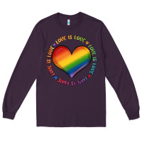 Plum love is love Long Sleeve Tee - MaliasSmallBusiness