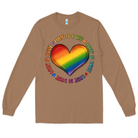Toasted Coconut love is love Long Sleeve Tee - MaliasSmallBusiness