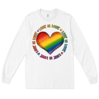 White love is love Long Sleeve Tee - MaliasSmallBusiness