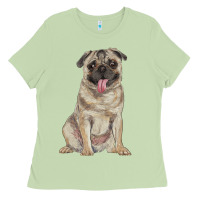 Matcha pug Ladies Tee - RanaPortraitStore