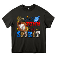 Asphalt small town big spirit baseball Heavy Core Tee - Zillion Design Studio