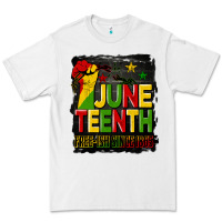 White juneteenth fist free ish since 1865 with background Premium Tee - HRA Design Shop
