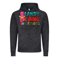 Vintage Black candy cane and pink nutcracker ado Vintage Hoodie - AdoDesignShop