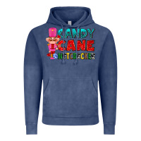 Vintage Denim candy cane and pink nutcracker ado Vintage Hoodie - AdoDesignShop
