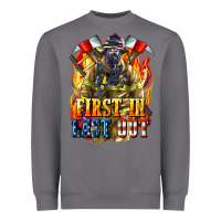 Storm First In last Out American Firefighter Heavyweight Sweatshirt - LillyAllenDesigns
