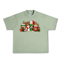 Oil Green Christmas snow coffee cups Urban Heavy Tee - Jasminsmagicworld