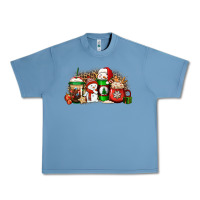 Pebble Blue Christmas snow coffee cups Urban Heavy Tee - Jasminsmagicworld