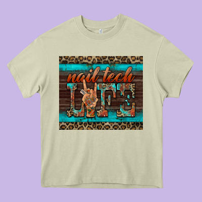 Nail Tech Life Heavy Core Tee Designed By Barkaloodesign