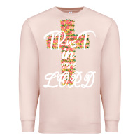 Pale Pink Trust In The Lord Premium Sweatshirt - Bettercallsaul