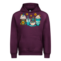 Mauve Wine jesus coffee cups Urban Hoodie - OliviaCreatesArt