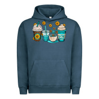 Pigment Midnight Navy jesus coffee cups Urban Hoodie - OliviaCreatesArt