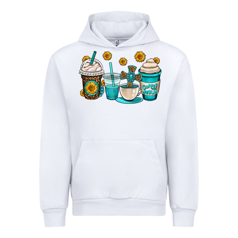 Jesus Coffee Cups Urban Hoodie by OliviaCreatesArt | Teevron