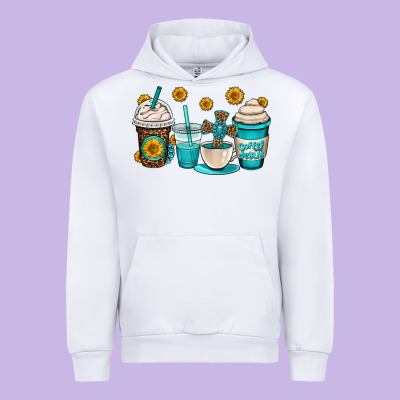 Jesus Coffee Cups Urban Hoodie Designed By Oliviacreatesart