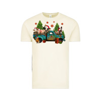 Vintage Arctic christmas farm animals truck Vintage Tee - Jasminsmagicworld