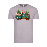 Vintage Zinc christmas farm animals truck Vintage Tee - Jasminsmagicworld