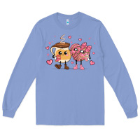 Colony Blue valentines  day conchas and cafecito Long Sleeve Tee - MaliasSmallBusiness