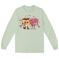 Matcha valentines  day conchas and cafecito Long Sleeve Tee - MaliasSmallBusiness