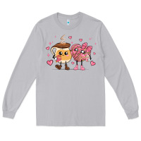 Moon Dust valentines  day conchas and cafecito Long Sleeve Tee - MaliasSmallBusiness