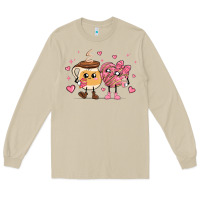 Mushroom valentines  day conchas and cafecito Long Sleeve Tee - MaliasSmallBusiness