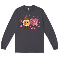 Smoke valentines  day conchas and cafecito Long Sleeve Tee - MaliasSmallBusiness