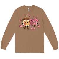 Toasted Coconut valentines  day conchas and cafecito Long Sleeve Tee - MaliasSmallBusiness